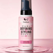 Curlura Curl Defining Styling Mousse – 250ml for curly hair, perfect for defined curls and frizz-free definition.