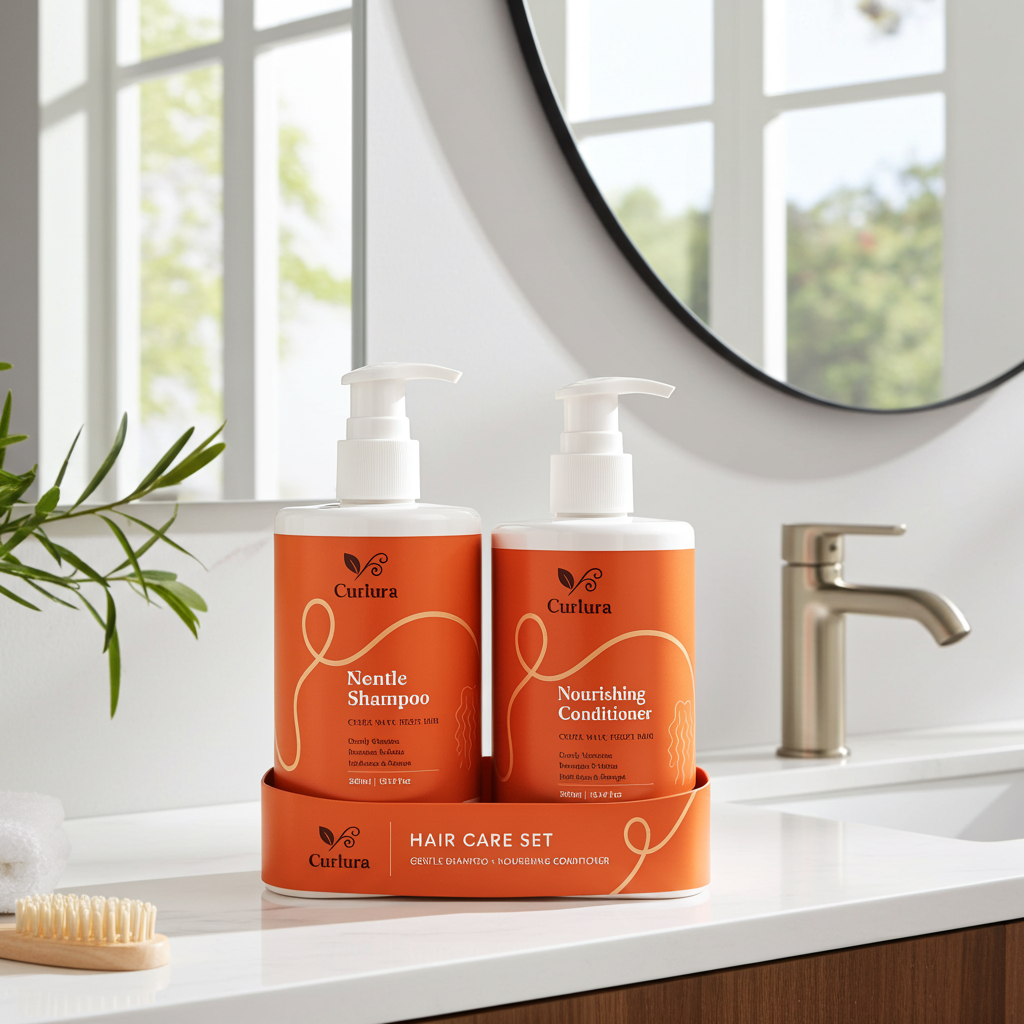 Curlura Curl Care Shampoo & Conditioner Gift Set