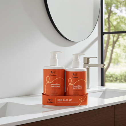 Curlura Curl Care Shampoo & Conditioner Gift Set